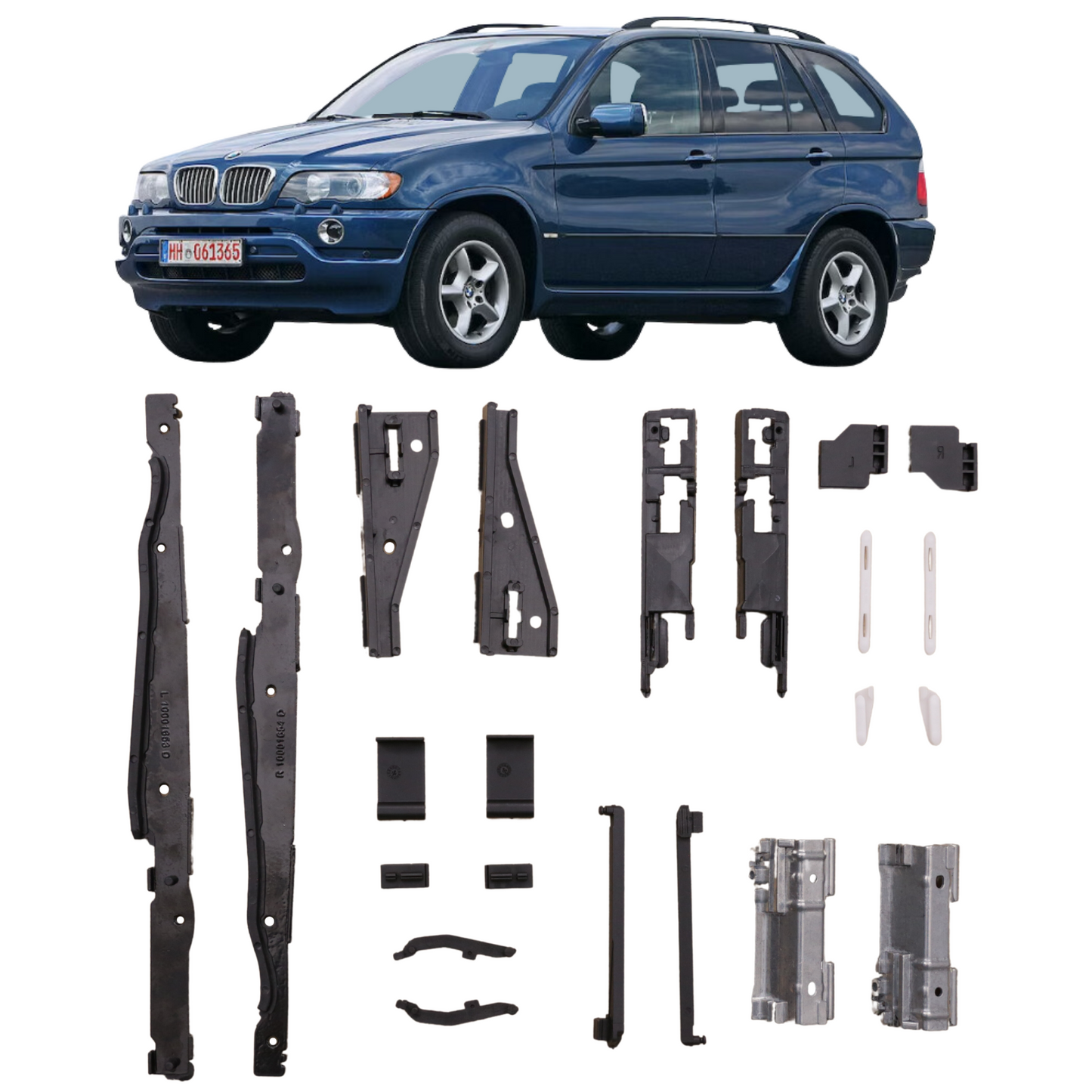 Sunroof Repair Kit for BMW X5 E53 X3 E83 Panoramic Sunroof Shade W/cables