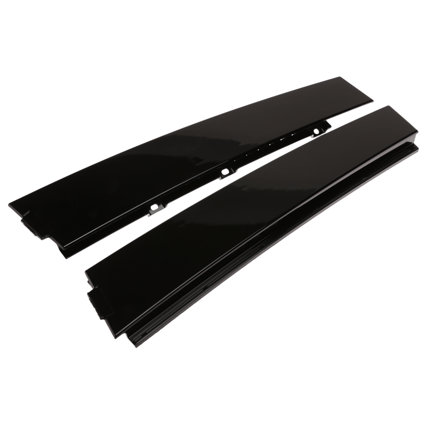 VW Golf MK6 09-13 Door Exterior B-pillar Trims Volkswagen Piano Black 2pcs