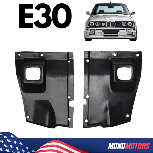 Set Lower Fender Liner Air Duct for BMW E30 3 Series 1984-1991 316 318 320 325