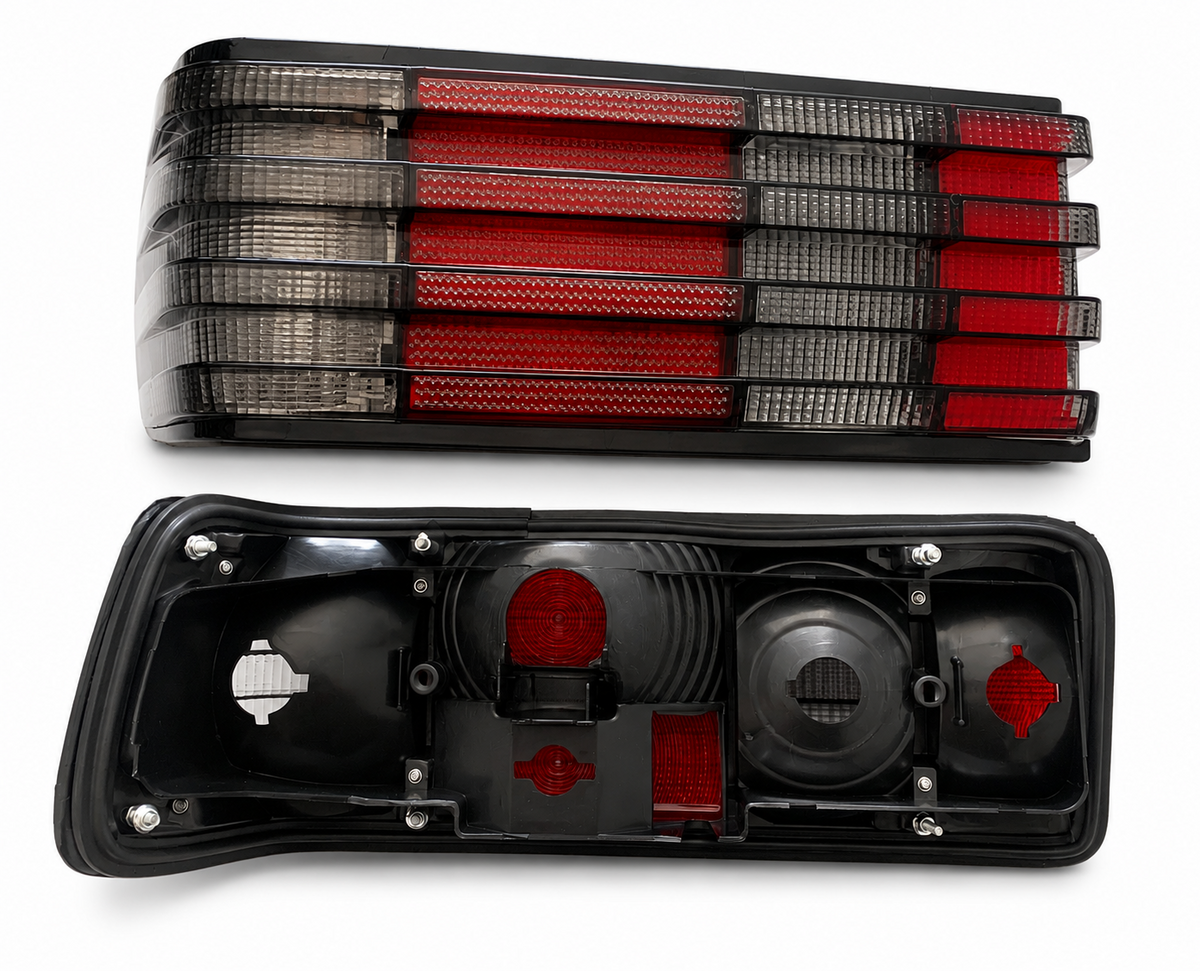 Smoke Rear Tail Light Set for Mercedes Benz W126 1979-1991 Left Right