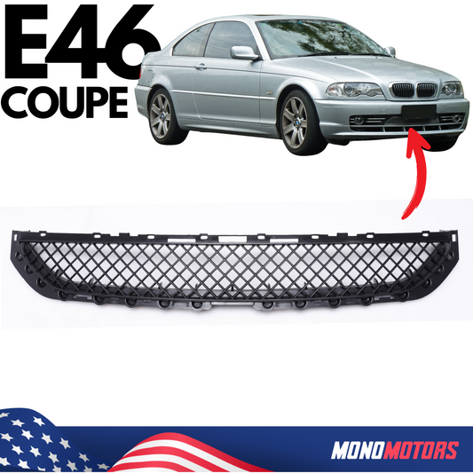 Front Bumper Lower Grille for BMW 3 Series E46 Coupe Cabrio Bumper 1999-2002