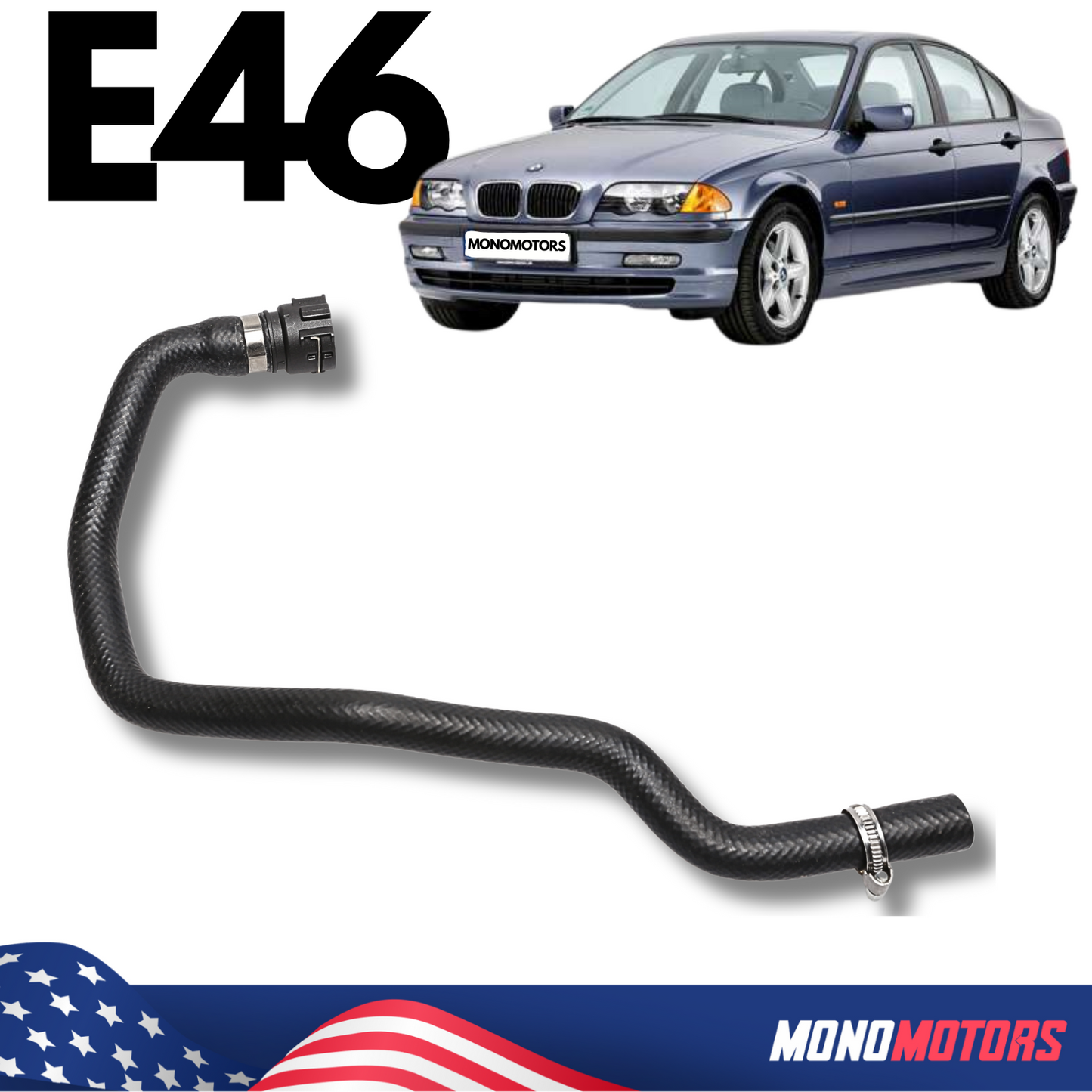 BMW E46 Engine Radiator Hose 3 Series 1997-2006 64218376999 Heater Valve