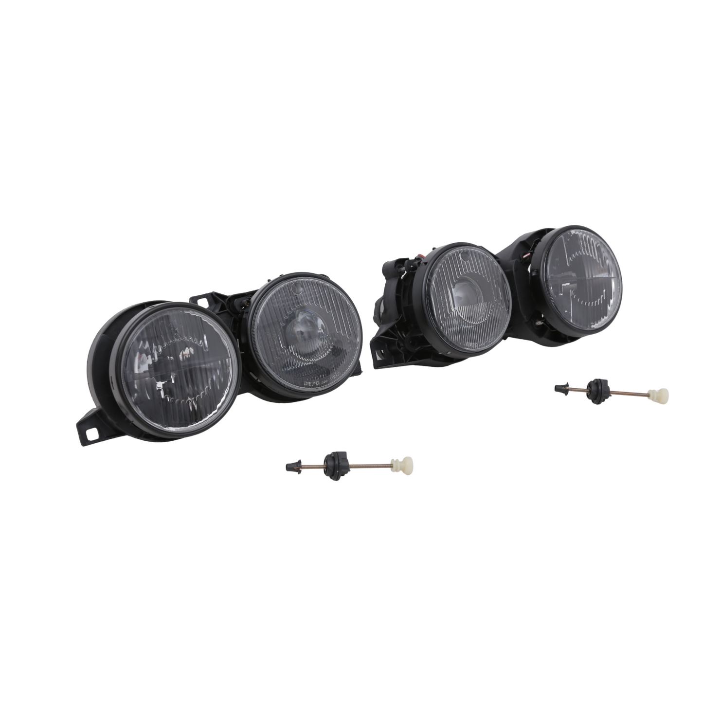 Black Headlight Assembly Set Left Right for BMW E30 1982-1994