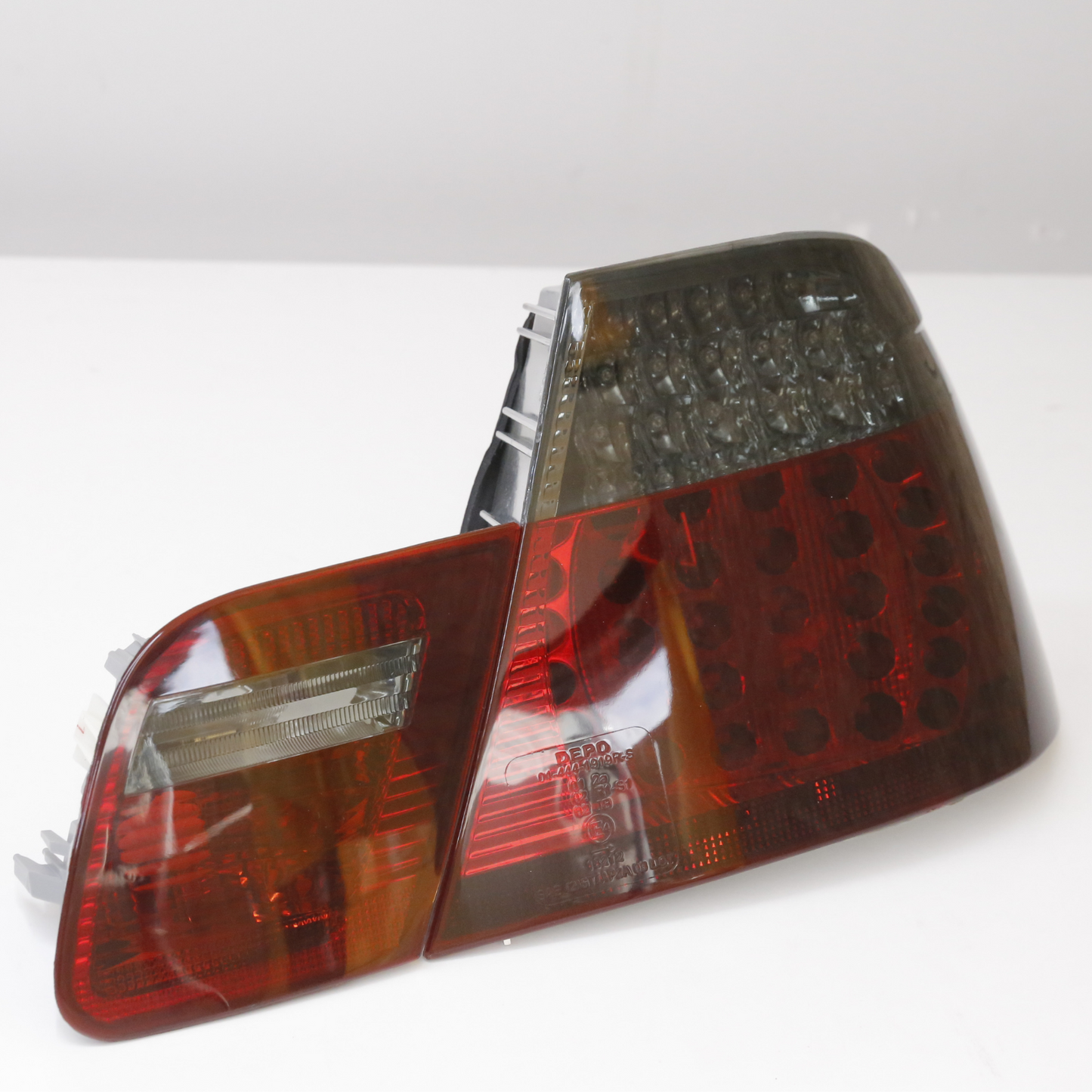 Red Smoke Full LED Tail Lights Pair for BMW E46 Coupe 1999-2001