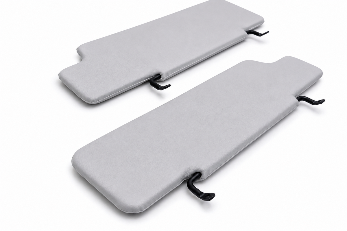 Sun Visor Set for Land Rover Defender Gray Left Right Pair 1983-2012