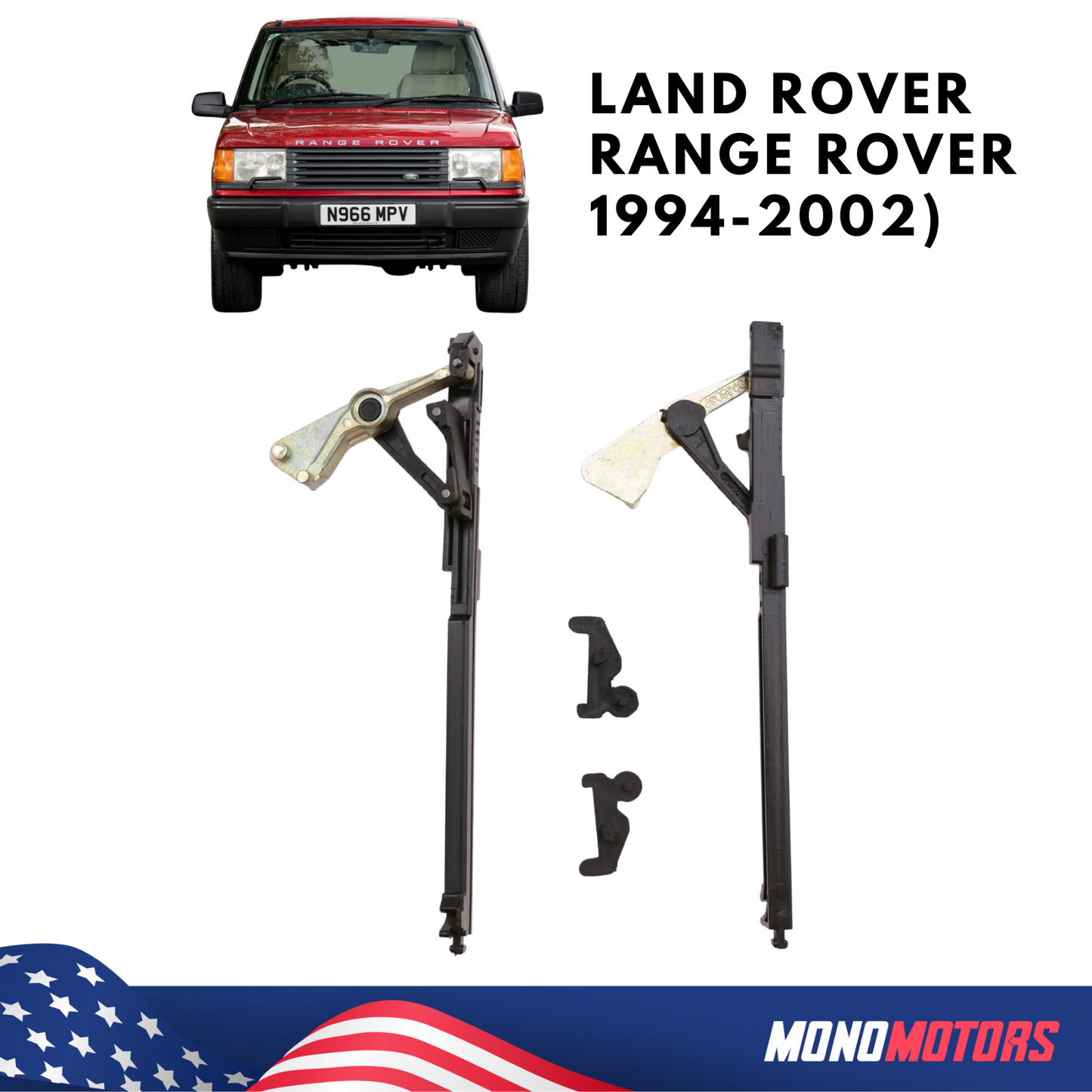 Sunroof Guide Repair Kit for Range Rover II 1994-2002 4 Pcs