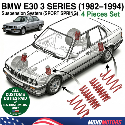 Lowering Coil Spring Set for BMW E30 1982-1994 Sport 4pcs Suspension Kit