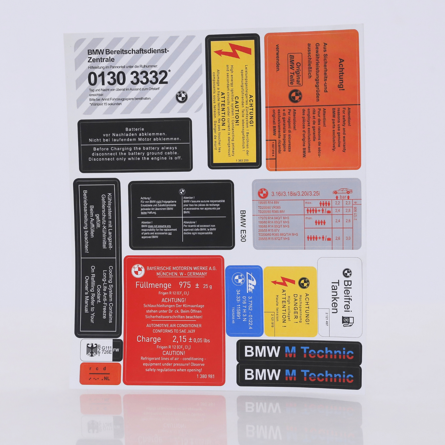 Stickers Decals Set Best Quality for BMW E30