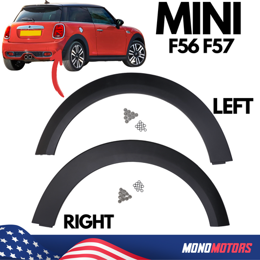 Mini One Cooper F55 F56 57 2015 - 2019 Rear Fender Molding Arc Trim Pair Set
