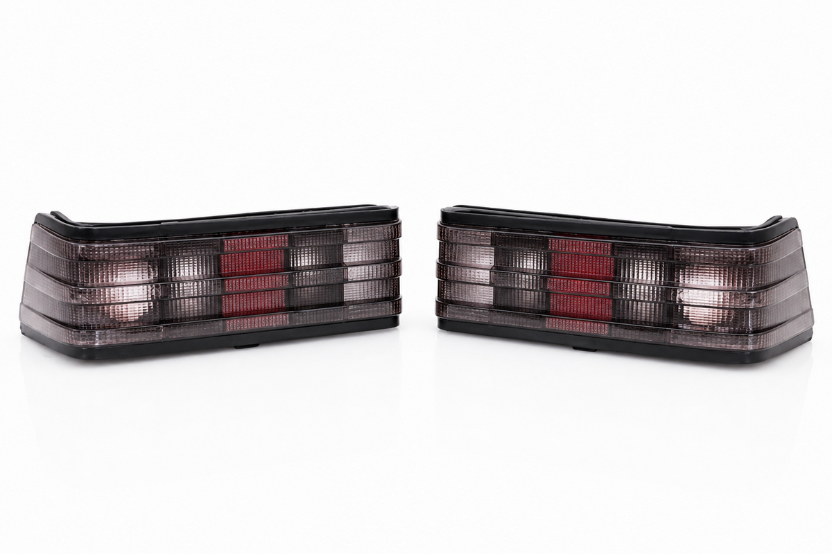 Smoked Rear Tail Light Set for Mercedes W201 190e 190d 1983-1993 Left Right