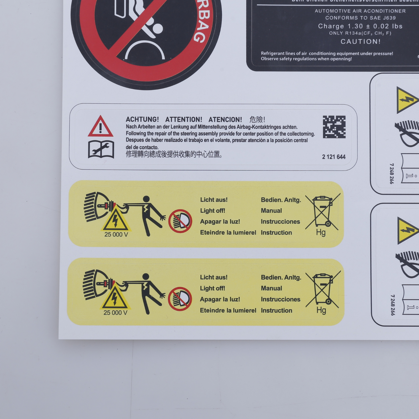 Stickers Decals Set Best Quality for BMW 3 Series E90 E91 E92 E93