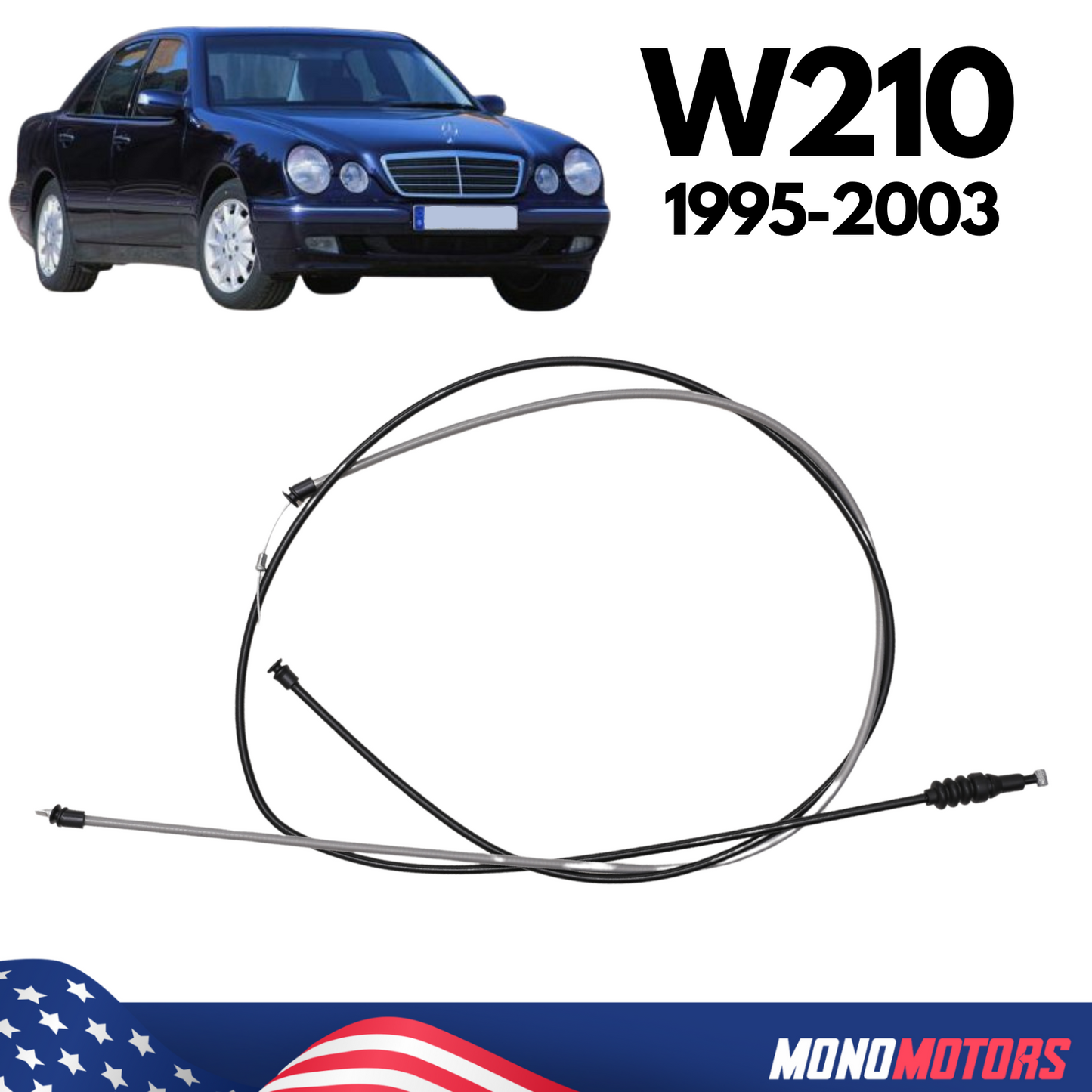Hood Release Cable for Mercedes W210 E Class 1995-2003 Part