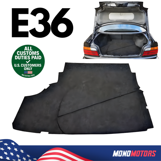 Trunk Carpet Mat Boot Liner for E36 Sedan
