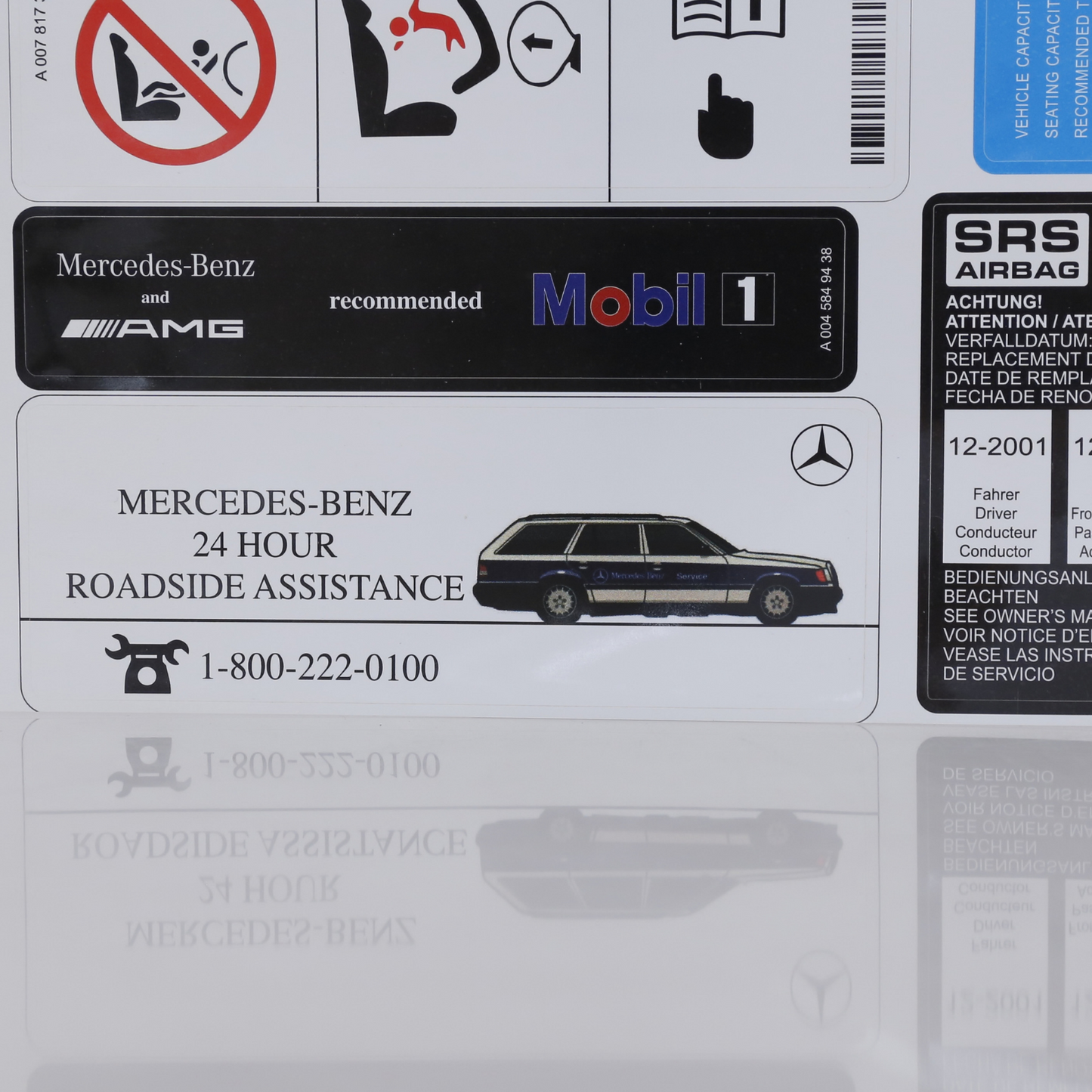 Stickers Decals Set Best Quality for Mercedes W140