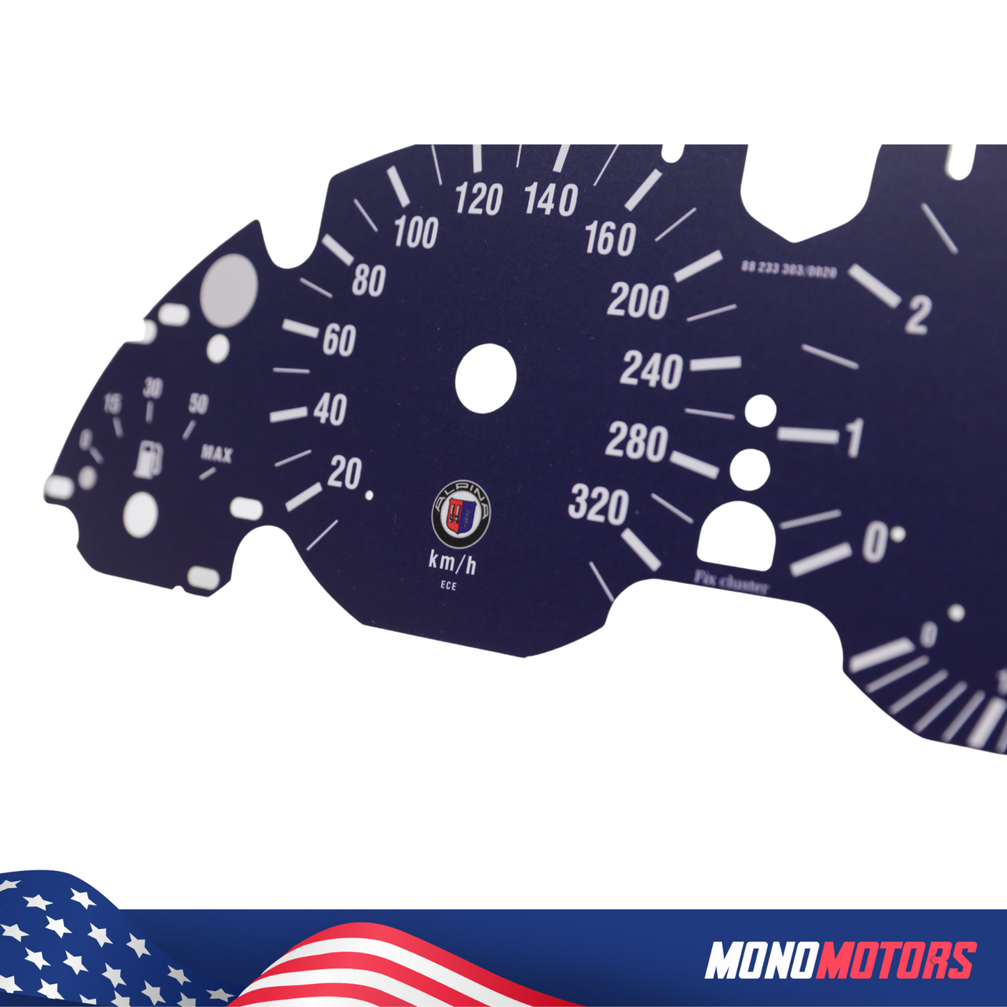 Blue Cluster Gauges for BMW E39 Speedometer Dial Alpina