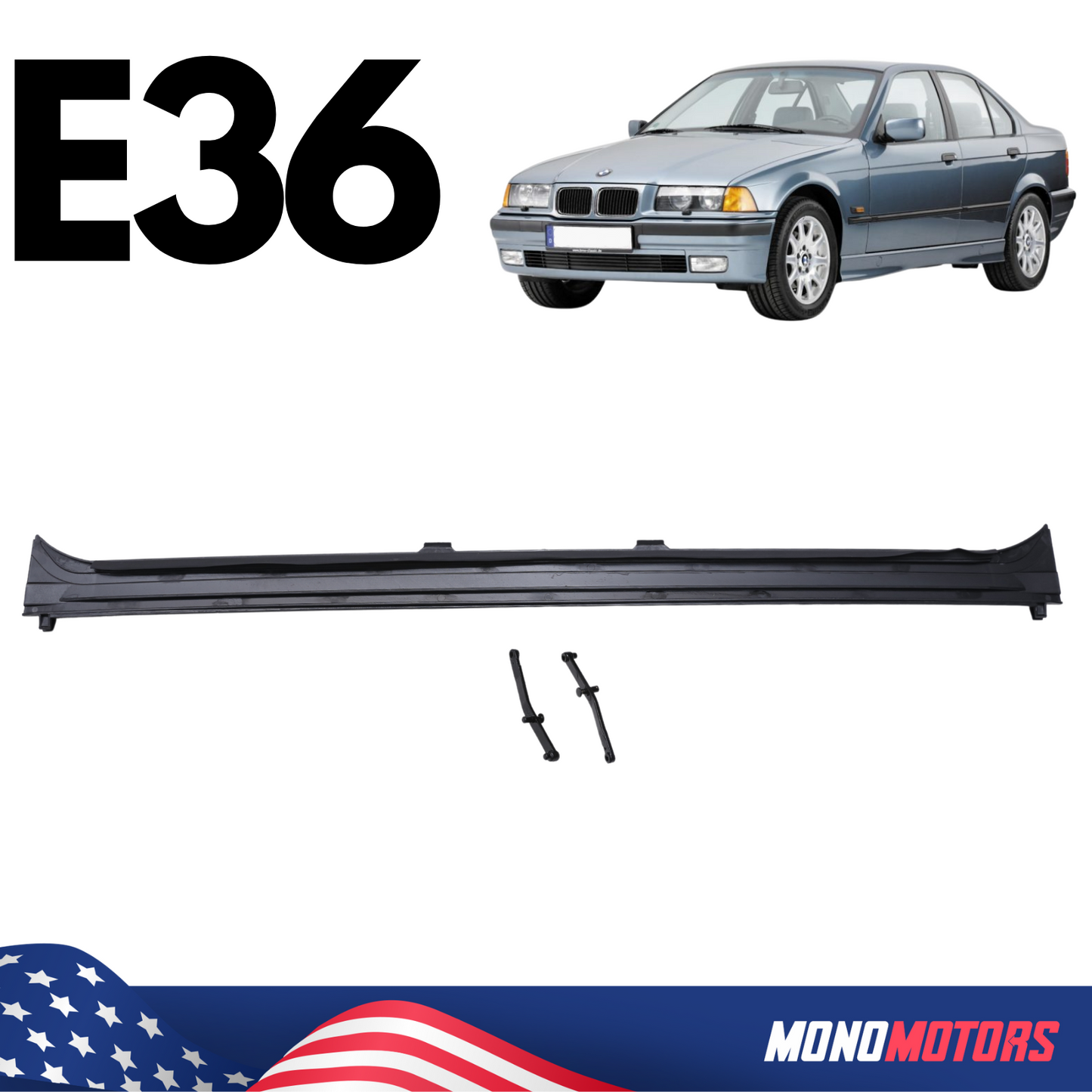 BMW E36 Sunroof Water Gutter + Lifting Arms Repair Kit 3 Series 1990–1999