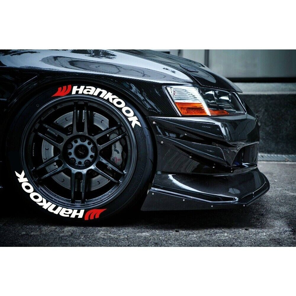 8 Pcs ''Hankook'' Tire Sticker for 15''-24'' Wheel 1''