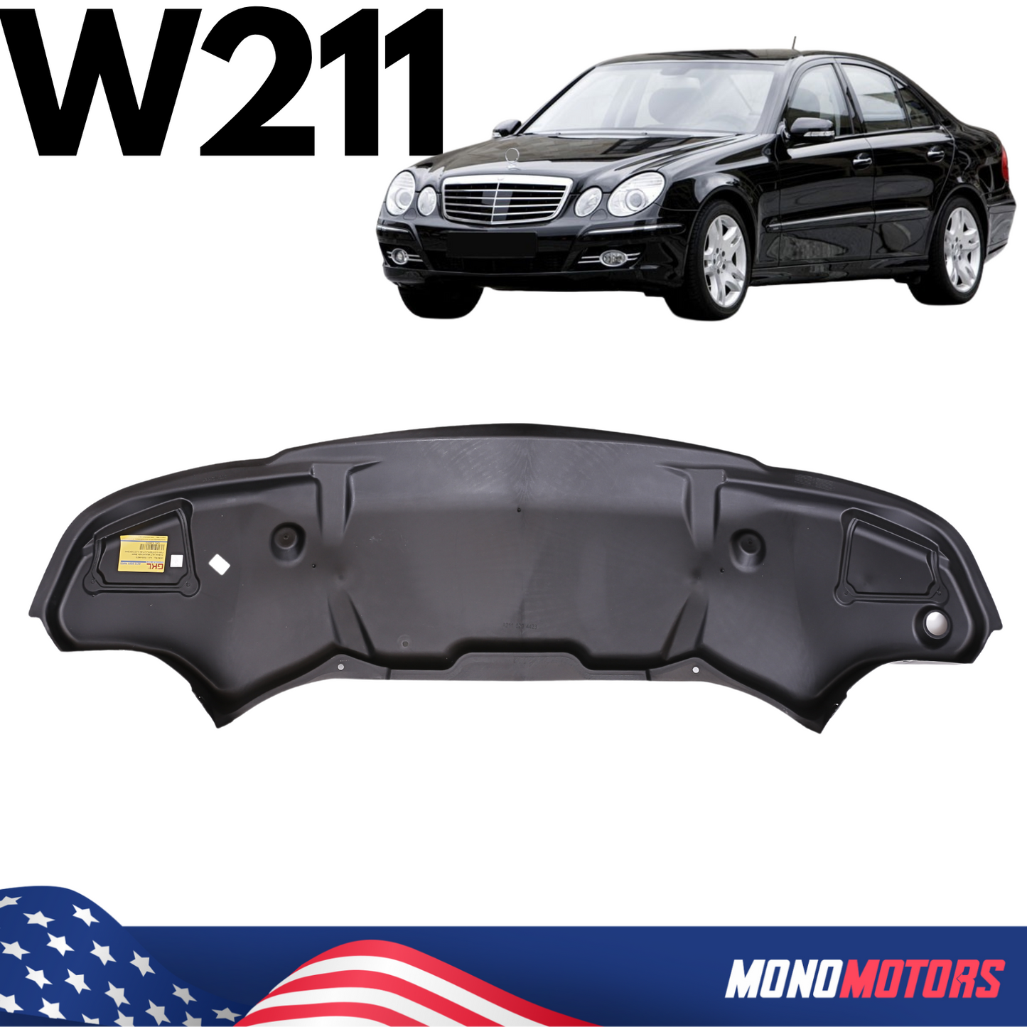 Mercedes Benz W211 Undertray Front Engine Splash Shield Belly Pan Protection