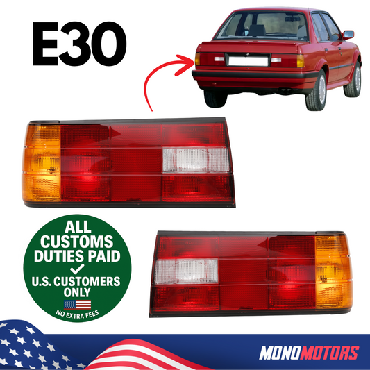 Rear Tail Light Left Right Set for BMW E30 Late Model 63211386941 63211386942