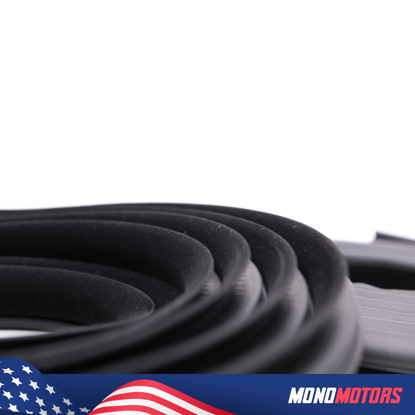 Velvet Door Seal Set Rubber for BMW E36 Coupe 2 Pcs Right Left
