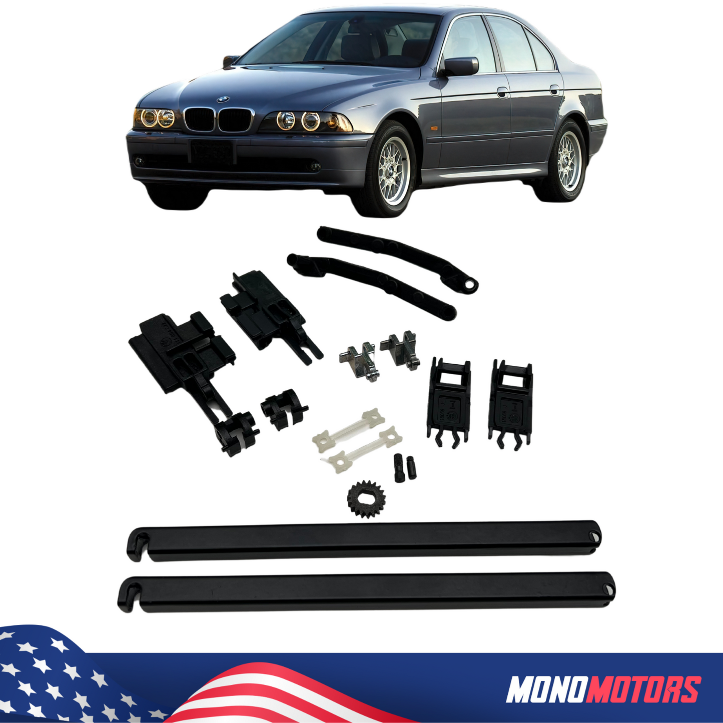 Sunroof Repair Kit for BMW 5 Series E39 Right Left Set