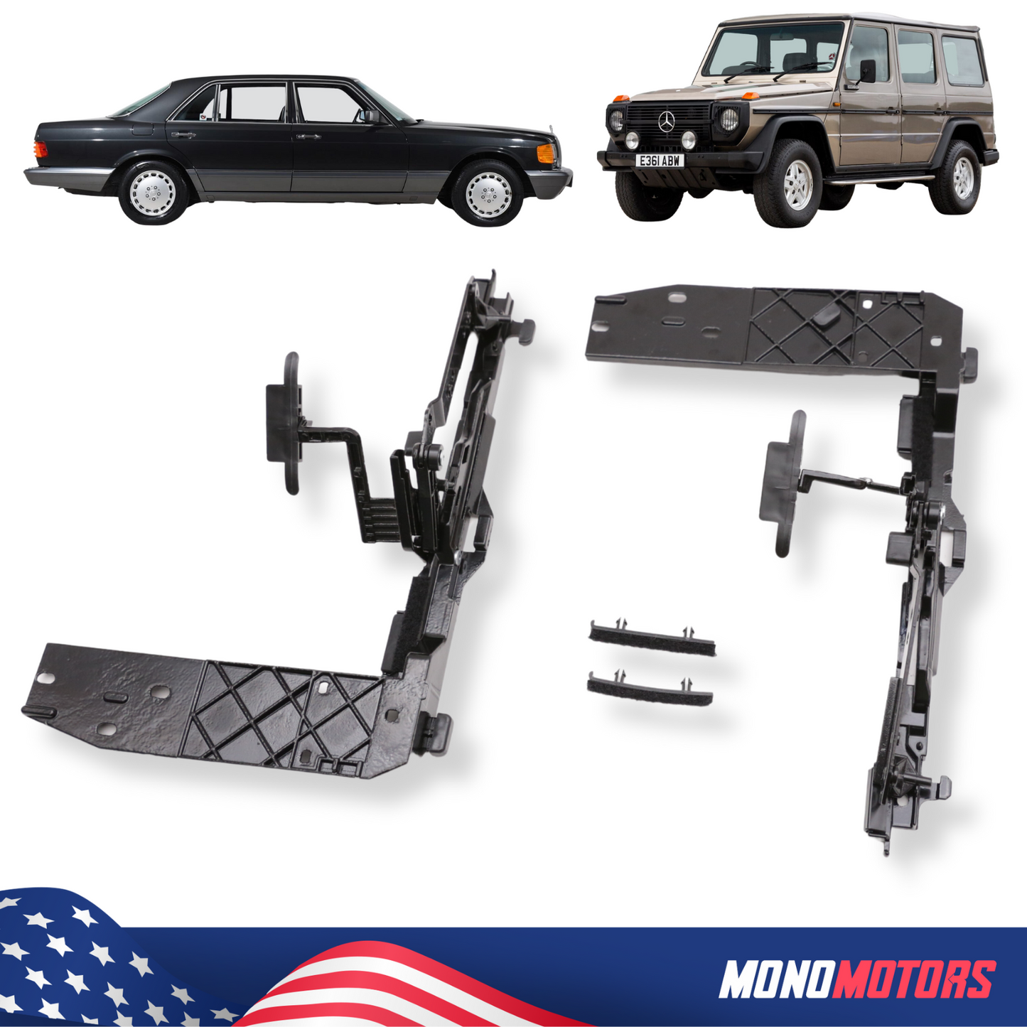 4 Pcs Sunroof Repair Kit Set Hub Angle for Mercedes G-class W461-W463 & W126