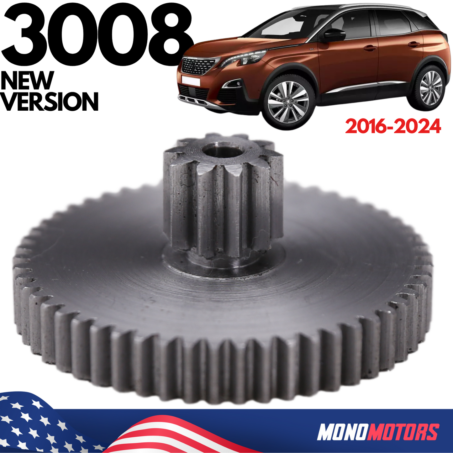 'New Version' for Peugeot 3008 Luggage Vacuum Motor Gear 2016-2025
