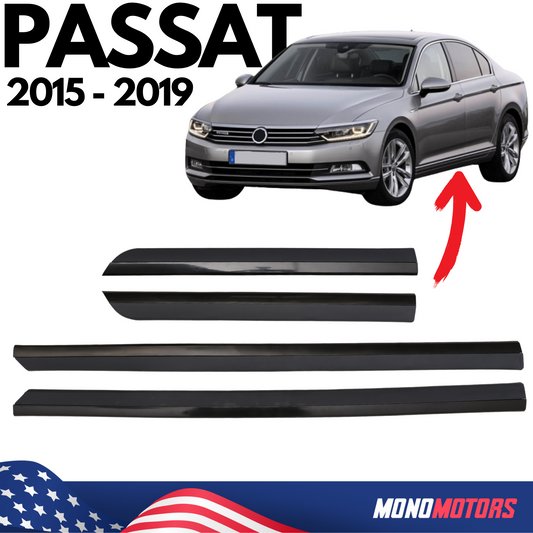 Volkswagen Passat B8 3g 2015–2019 Lower Door Moulding Trim Set 4pcs