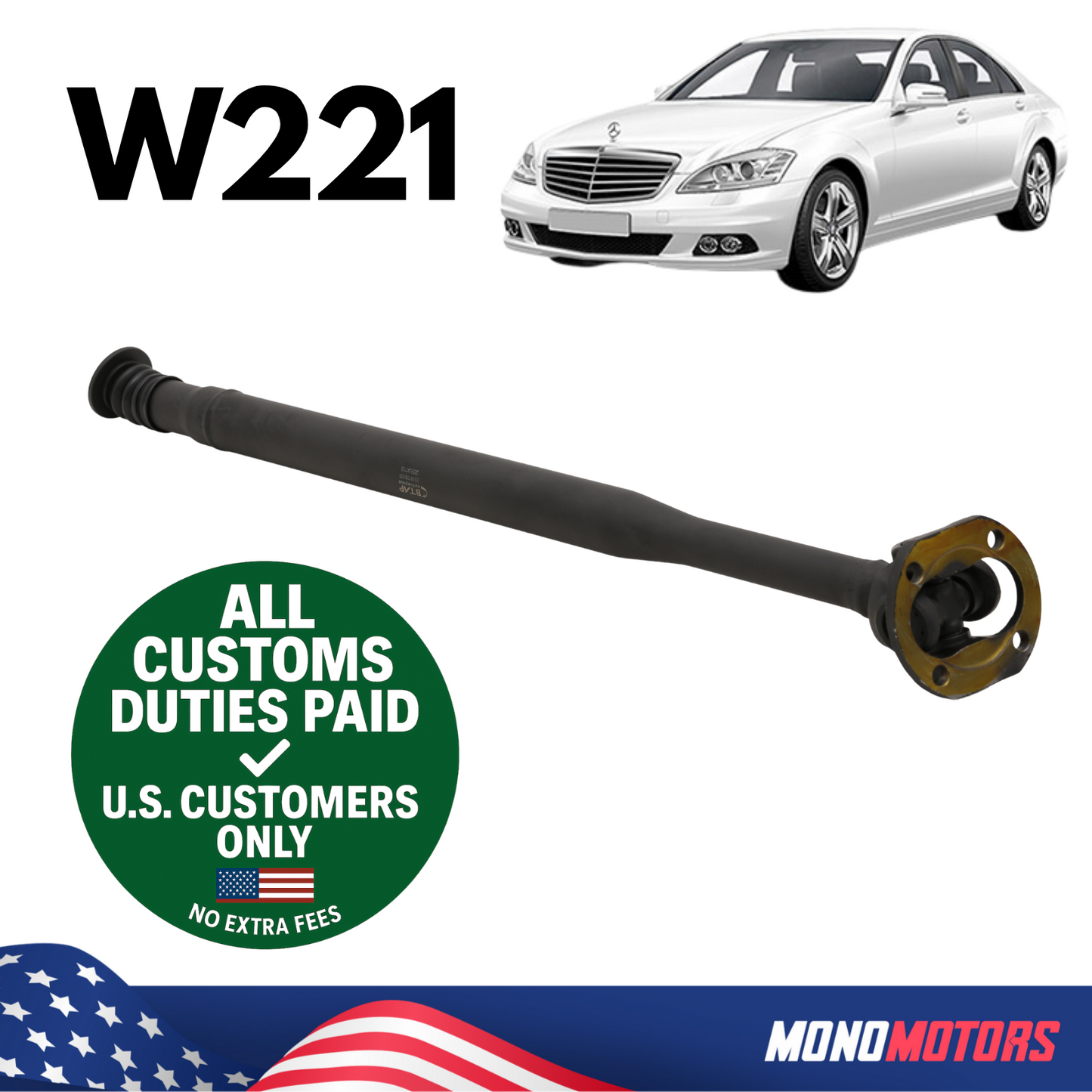 Drive Shaft for Mercedes W221 2005-2013 OEM 2044106801