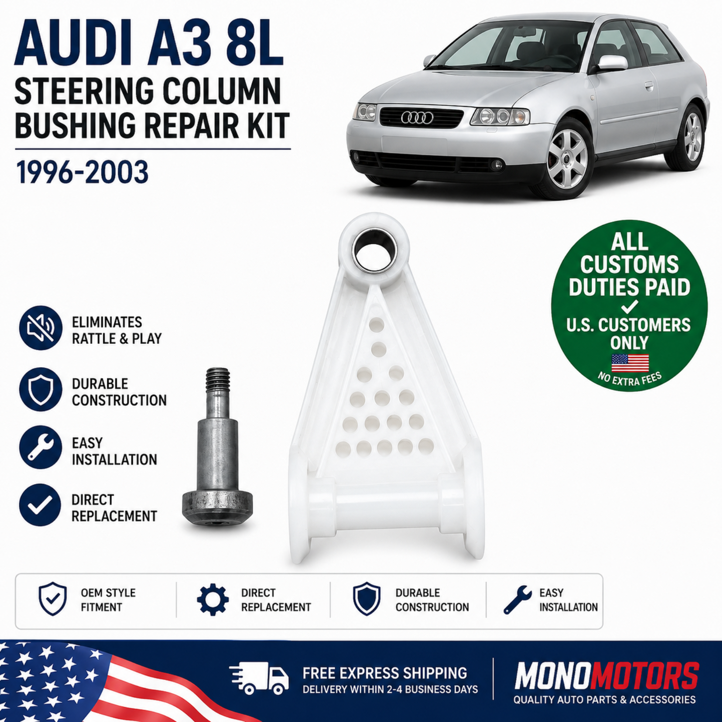Steering Column Repair Bushing for Audi A3 8l 1996-2003 1J0419579