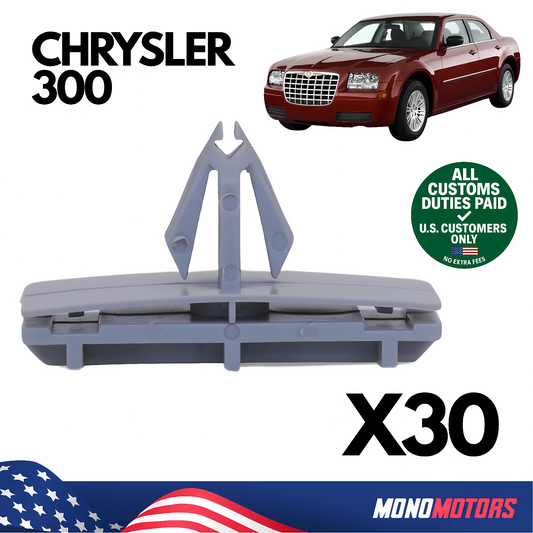 Fender Flare Moulding Clips X30 for Chrysler 55157055AA