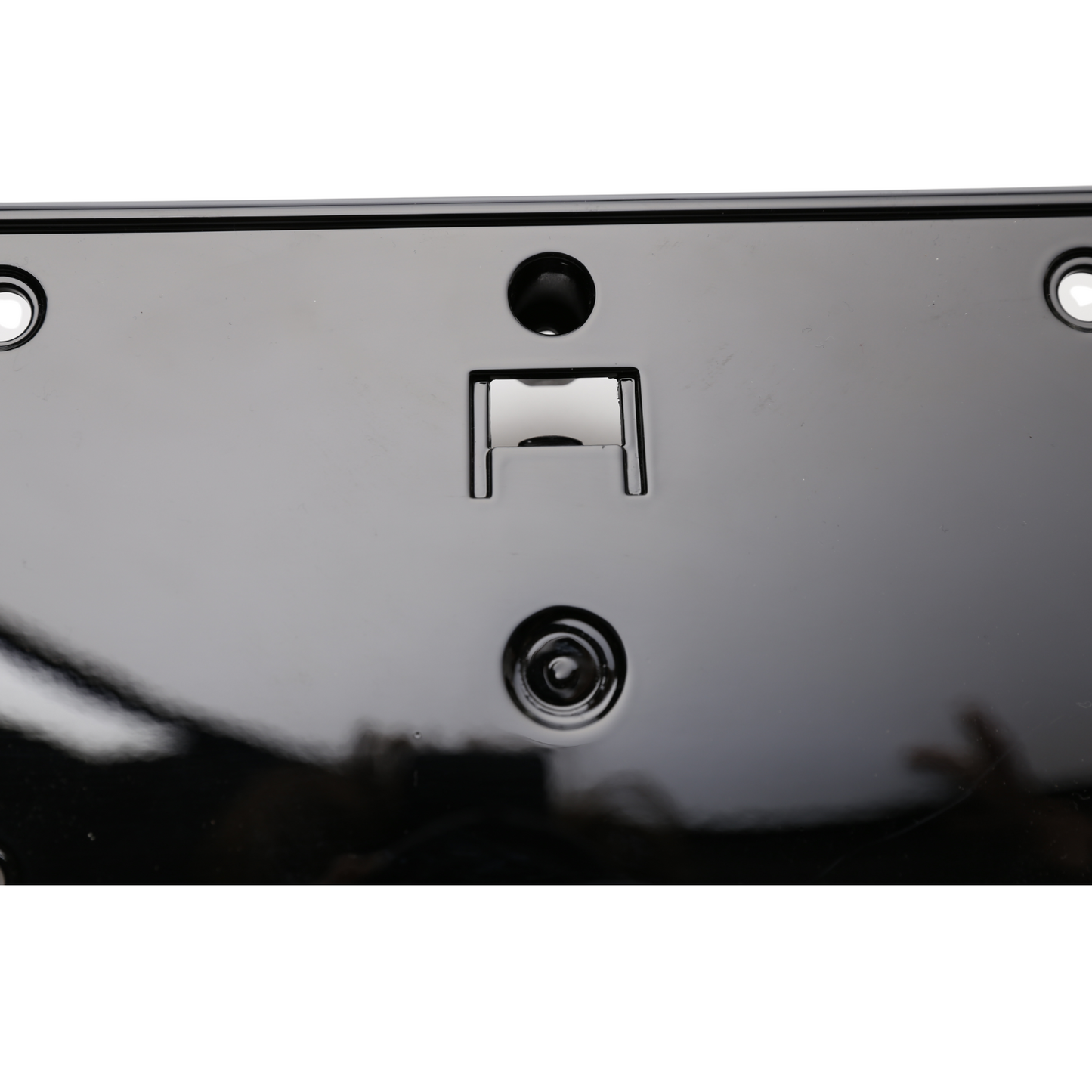 Audi A8 2010-2013 Front Bumper Number Plate Backing Piano Black 4H0807285AD