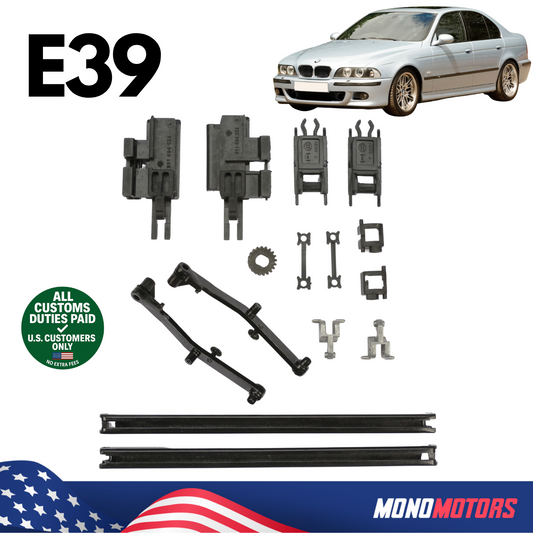 Sunroof Repair Kit 17pcs Without Seal for BMW E39 1995–2003