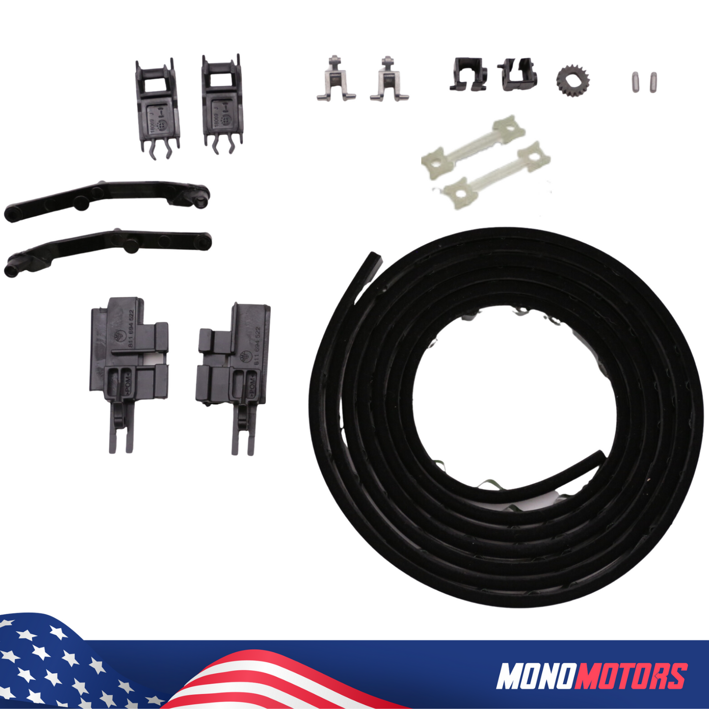 16 Pcs Sunroof Repair Kit with Seal Gasket for BMW E39