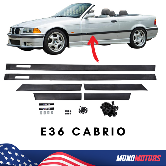 Body Side Moulding Trim for BMW E36 91-98 Cabrio Convertible 2d ABS