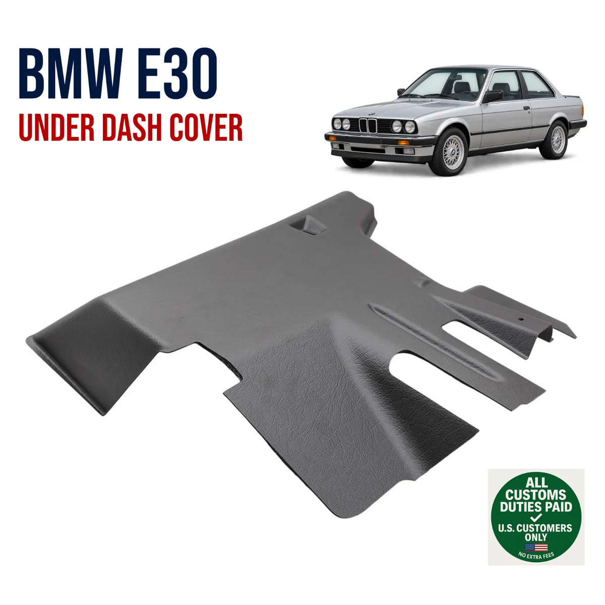 Under Dash Trim Panel for BMW E30 3 Series Steering Column Cover
