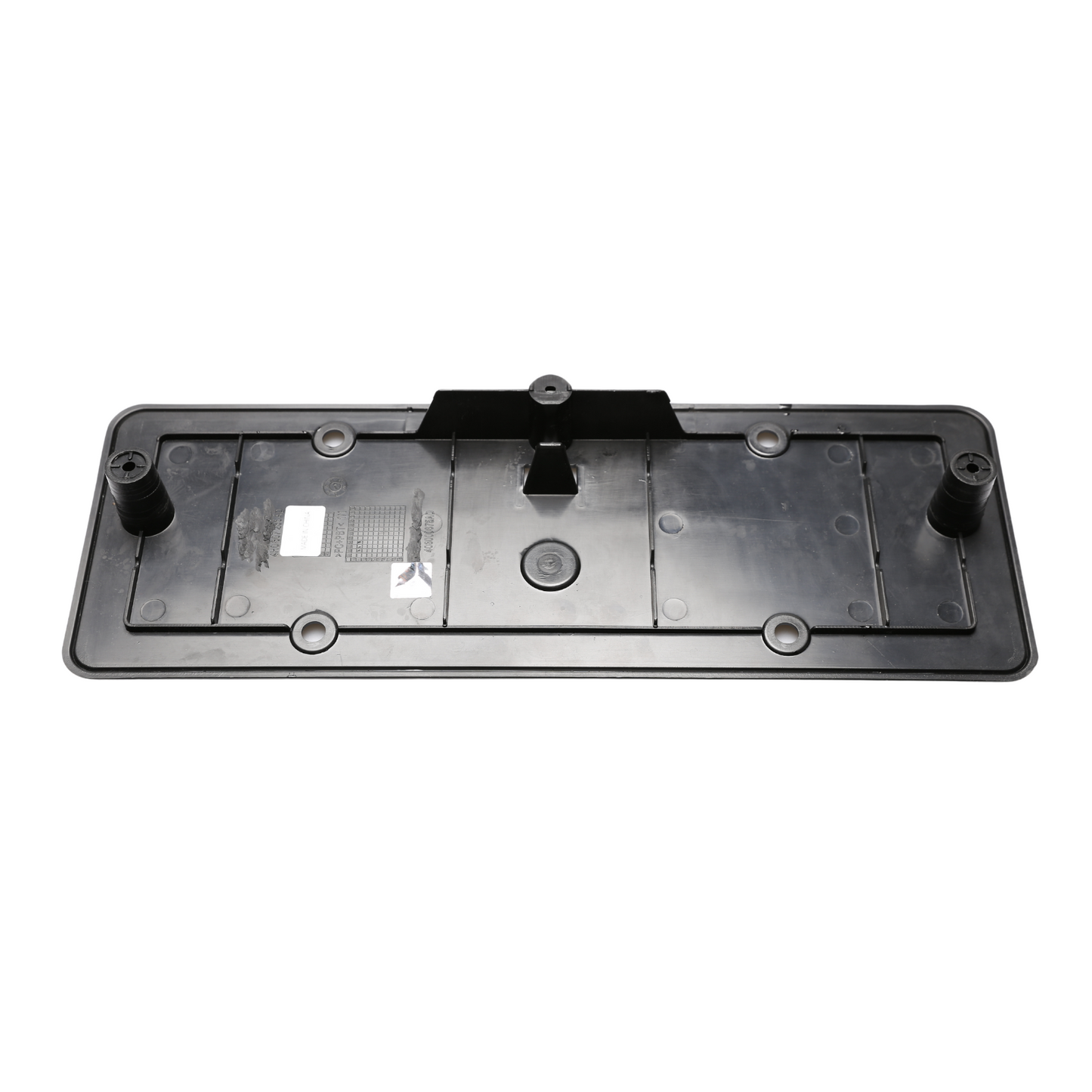 Audi A8 2010-2013 Front Bumper Number Plate Backing Piano Black 4H0807285AD