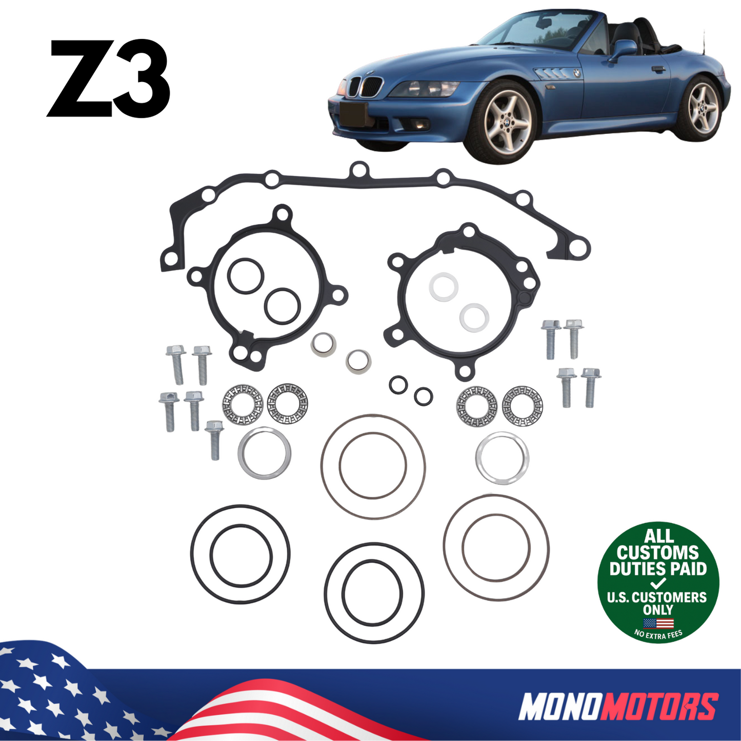 Double Vanos Repair Kit for BMW Z3 M54B30 M52B28TU M54B22 M52B20TU