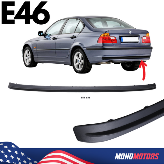 Rear Bumper Lower Trim Moulding Strip for BMW E46 Sedan 1998–2001