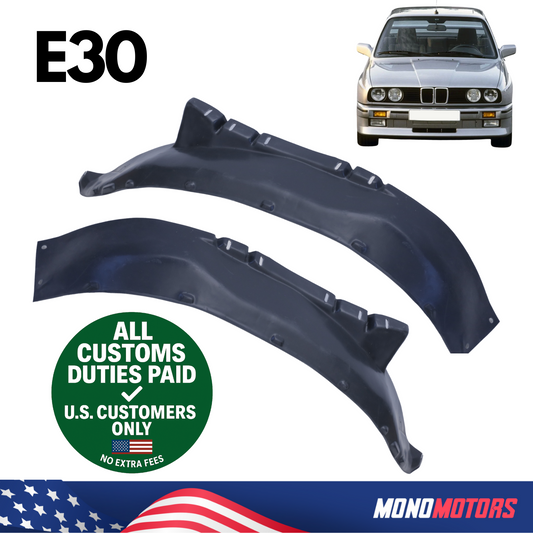 Front Fender Liners Left Right Wheelhouse Splash Guard for BMW 3 E30 1982-1991