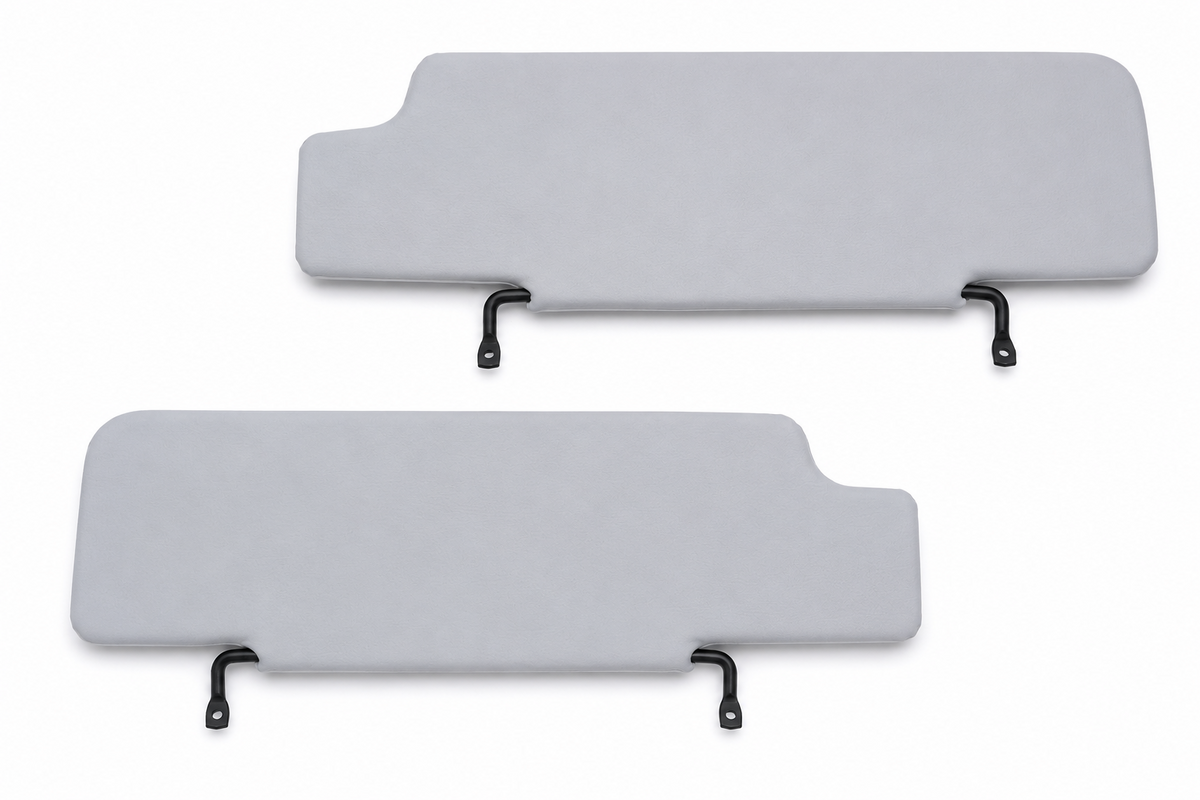 Sun Visor Set for Land Rover Defender Gray Left Right Pair 1983-2012