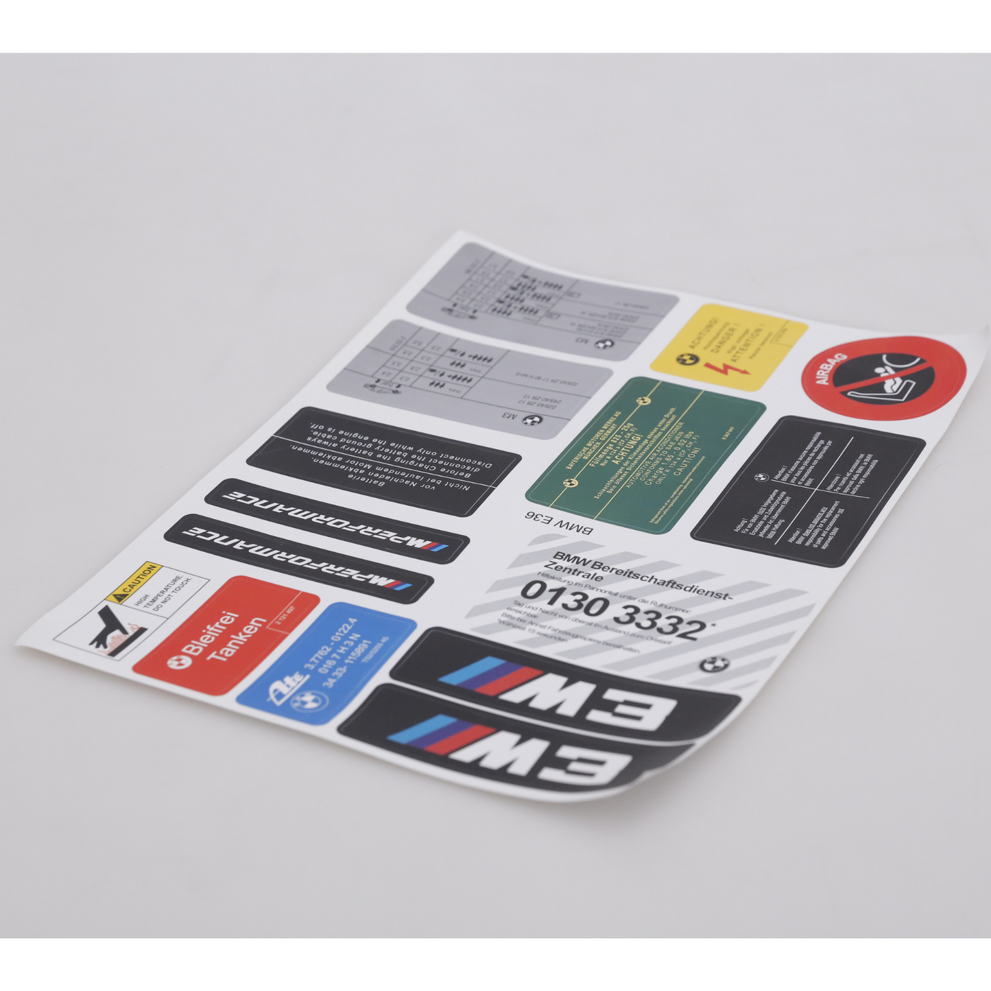 Stickers Decals Set Best Quality for BMW 3 Series E36