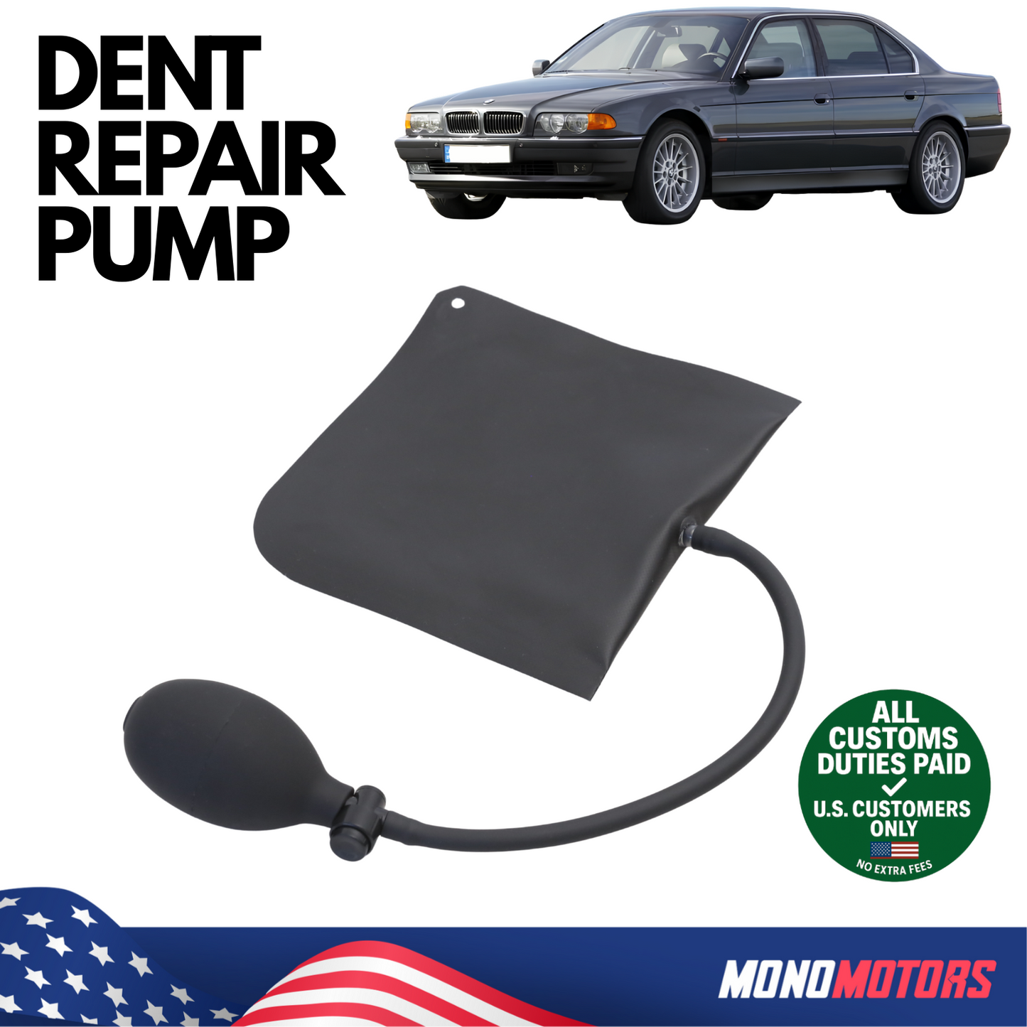 Air Wedge Bag Pump Pdr Car Dent Repair Locksmith Tool Kit
