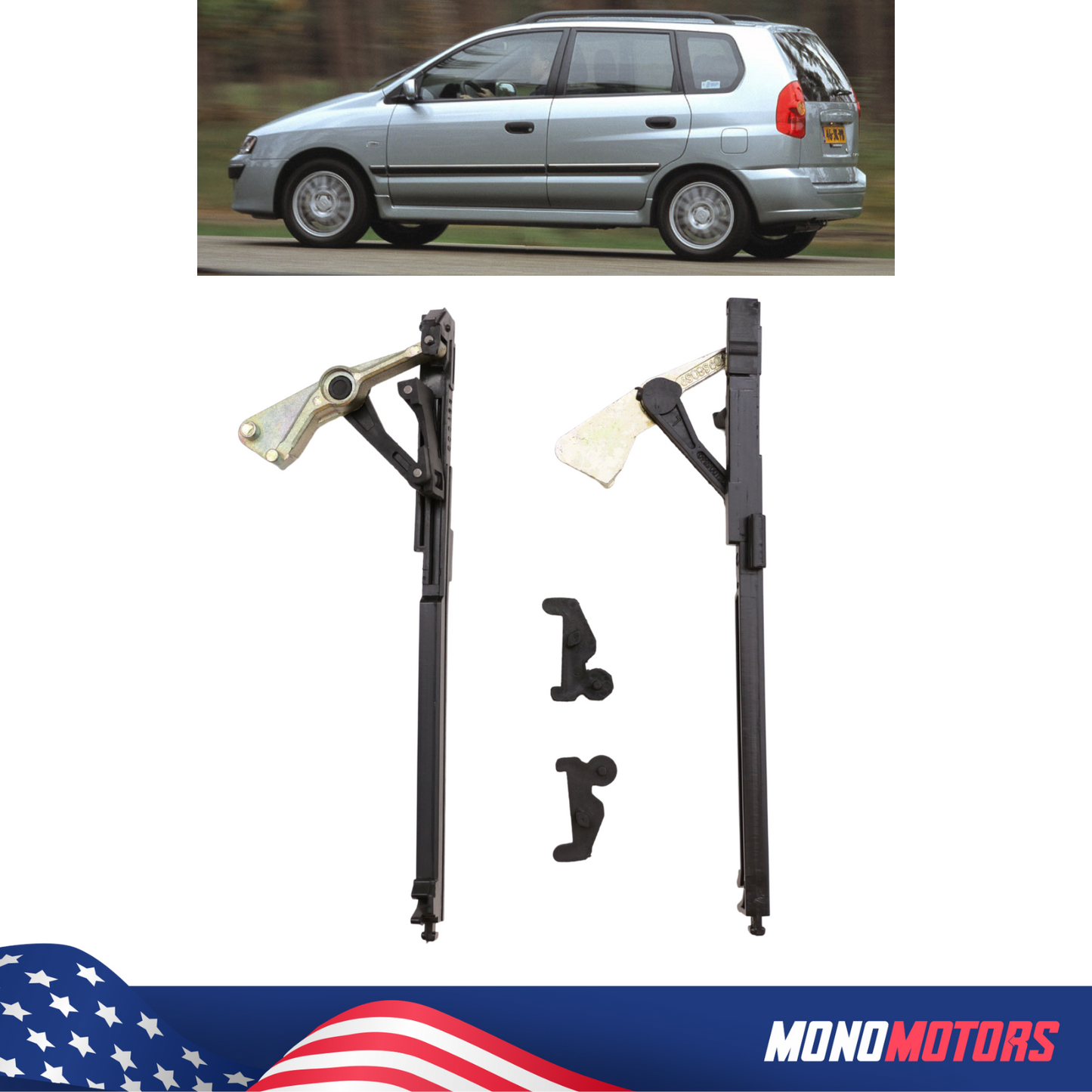 Sunroof Guide Repair Kit for Mitsubishi Space Star 1998-2004