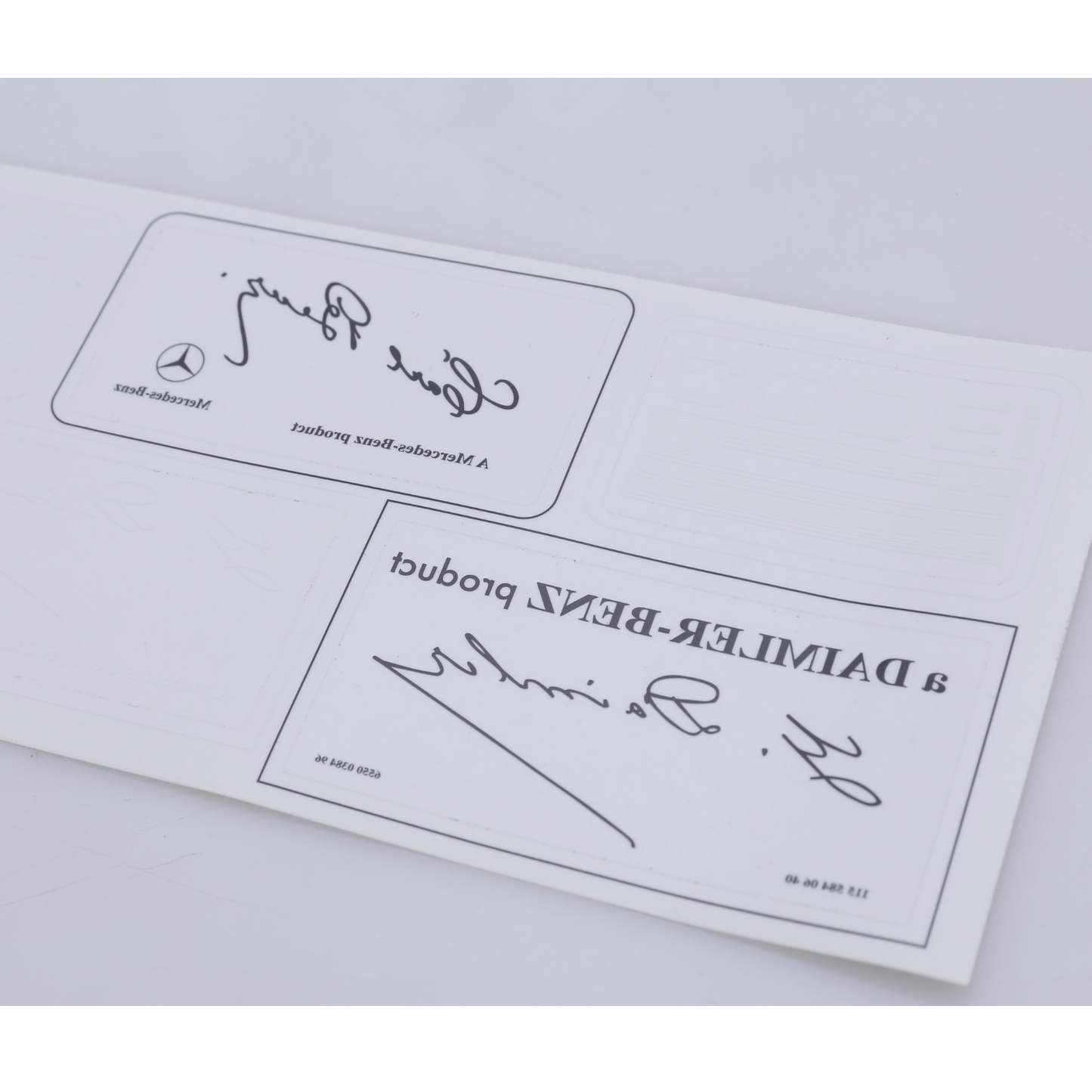 Windows Glass Decal Label Set Stickers Mercedes W123 W126 W110 W112 W114 W115