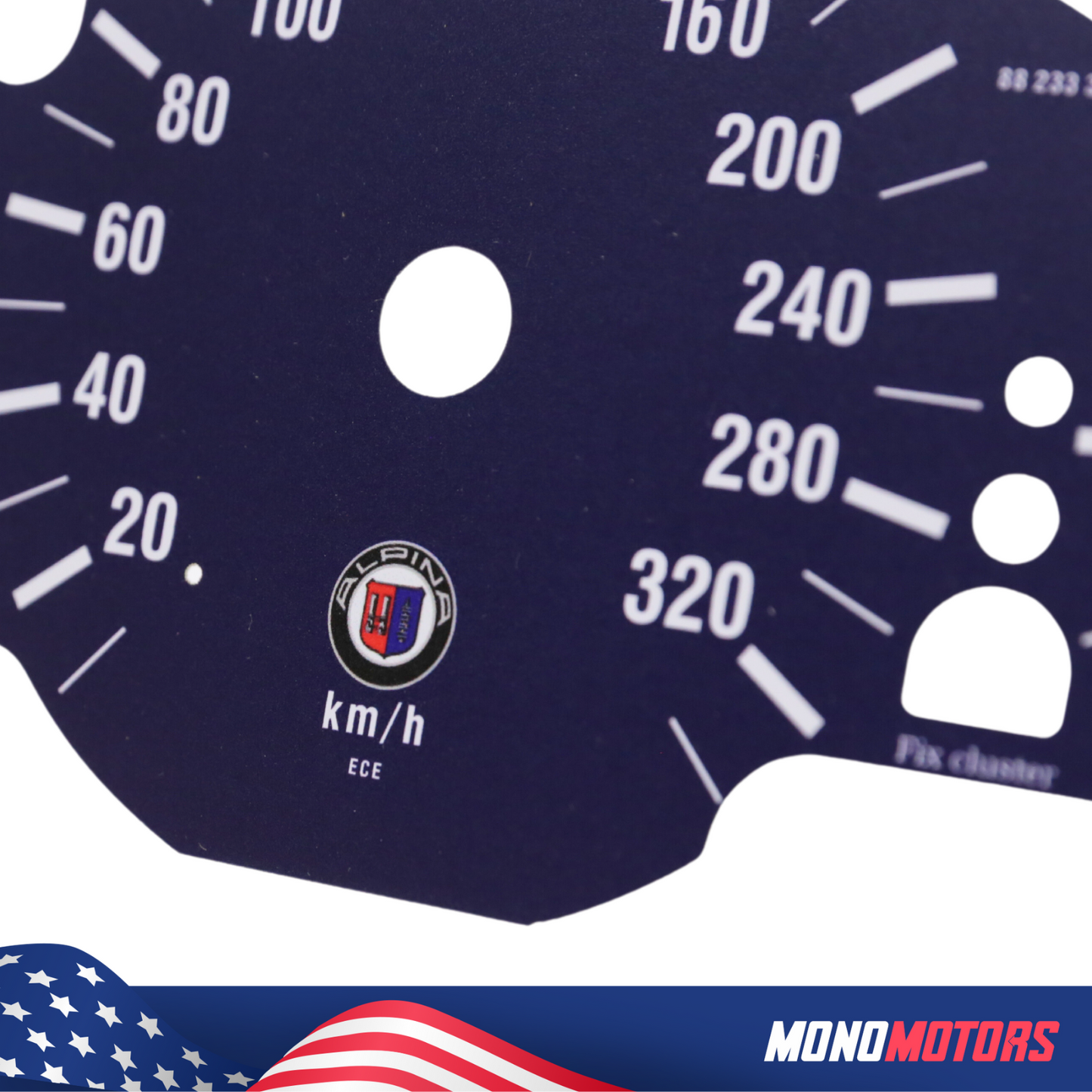 Blue Cluster Gauges for BMW E39 Speedometer Dial Alpina