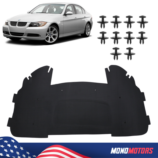 Hood Heat Insulation Pad Rivets Foam Pad for BMW E90 E92 E93 OEM 51487059260