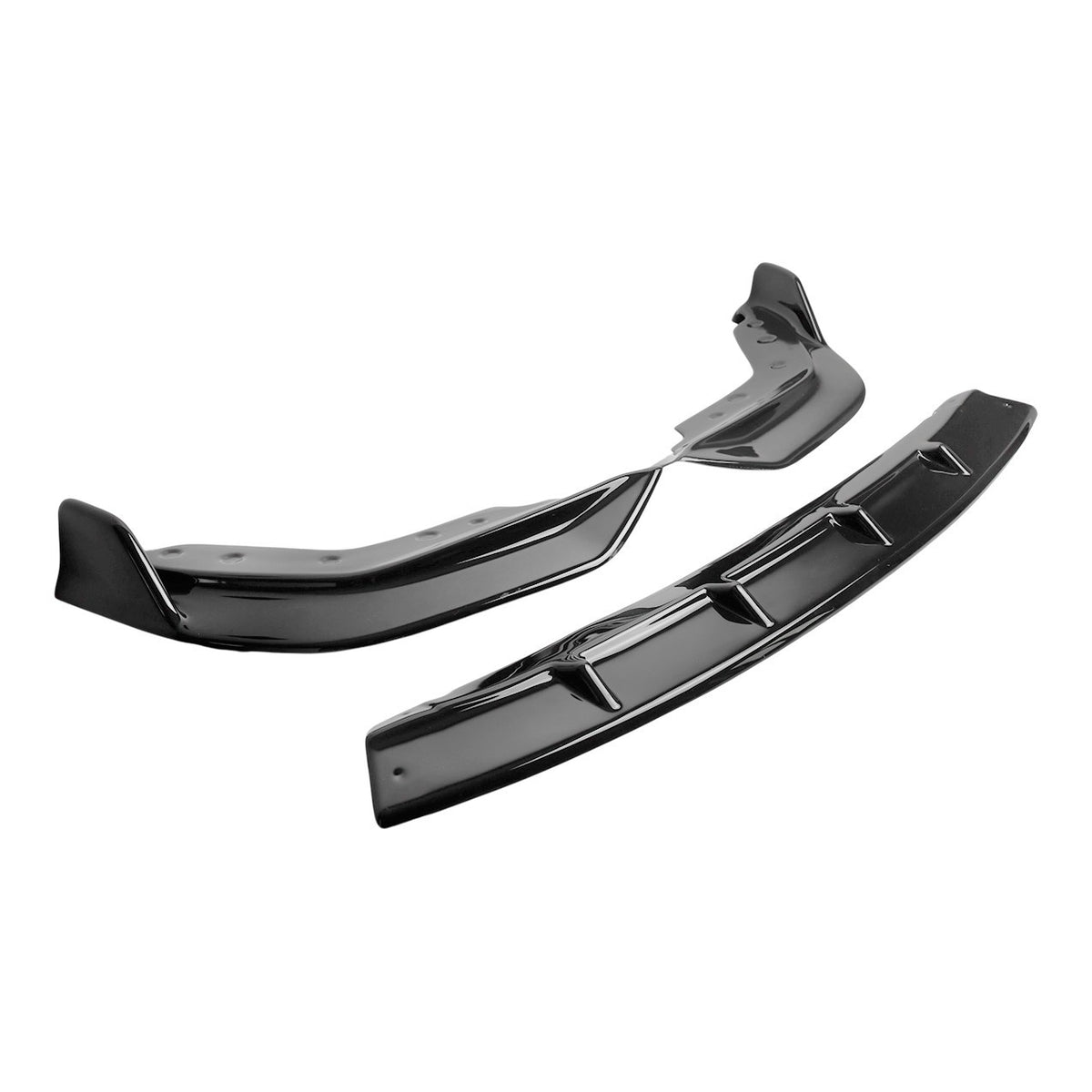 Front Lip for BMW 3 Series G20 M-tech Style Gloss Black 3pc Splitter