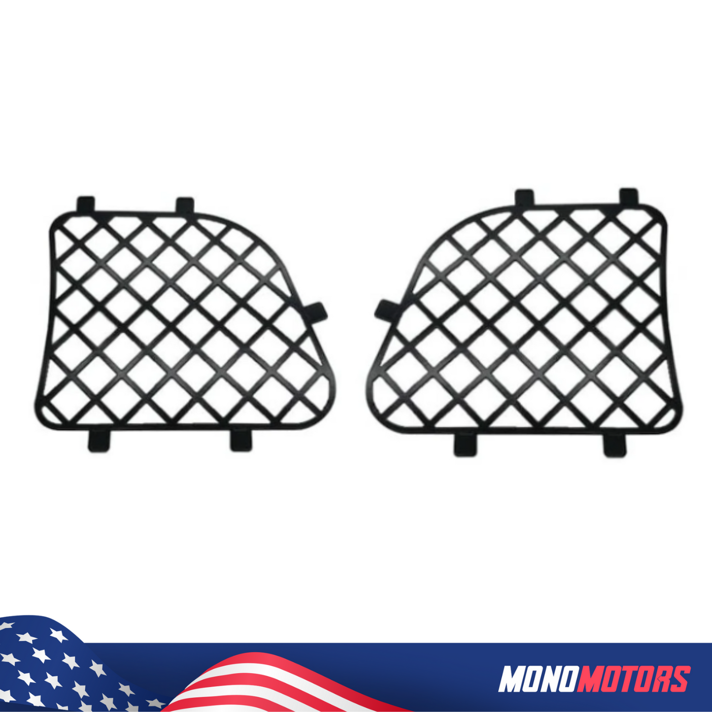 2 Pcs M3 Bumper Grille "Metal" for BMW E46 51117893331