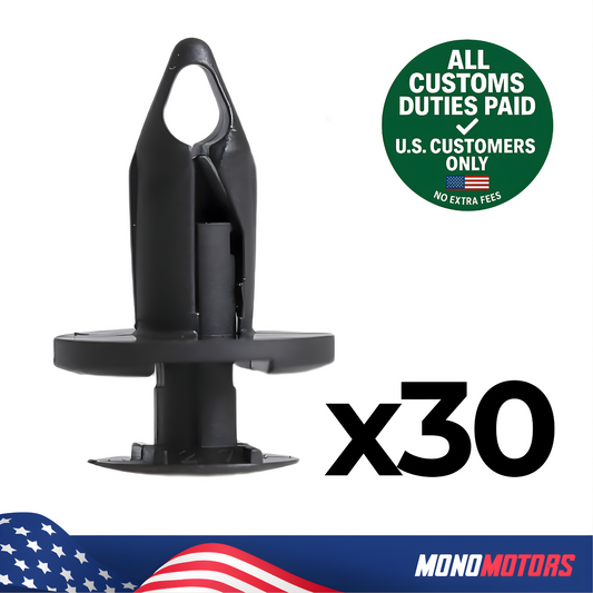 Push Type Retainer Clips 30x VW 7701049271 Renault Ford W704433 Chrysler 6503598